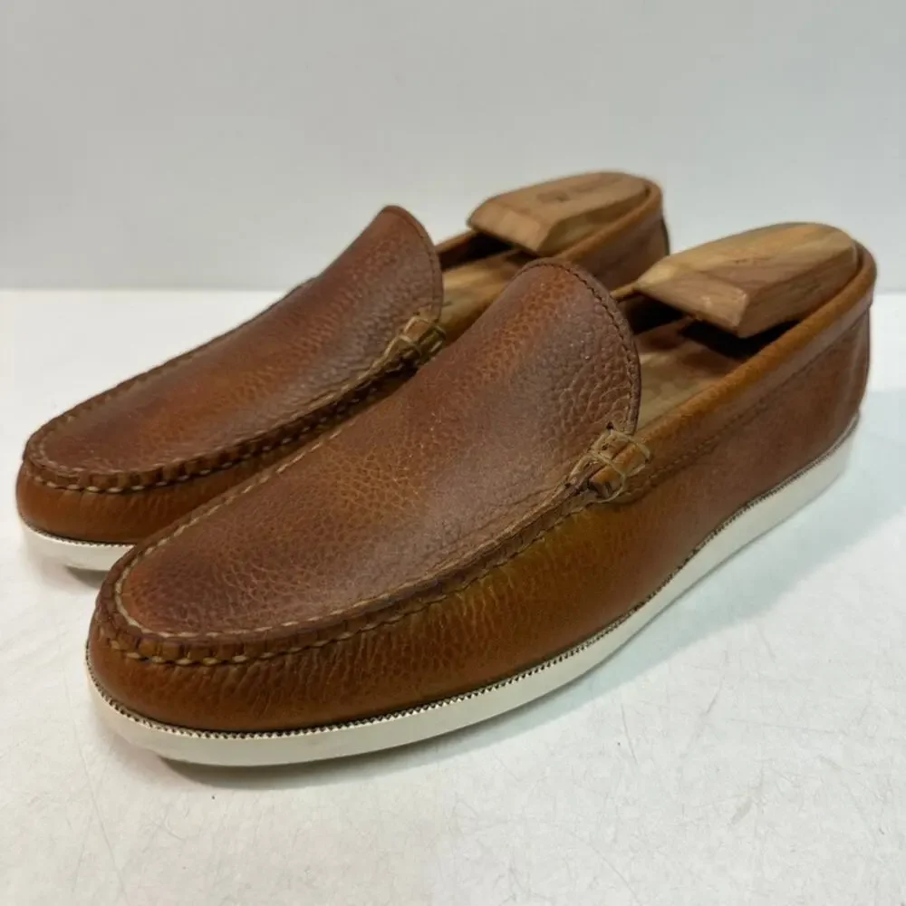 VGUC Rancourt & Co. Dirigo Vintage Venetian Loafer Brown Buckaroo Maine USA 7